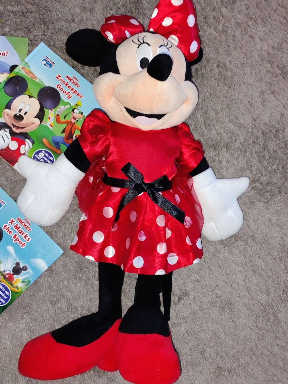 Minnie Mouse Plush with Mickey Board Books Set - Picture 3 of 3
